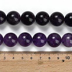 Natürlichen Amethyst Perlen Stränge&nbsp;G-S033-A01-16mm