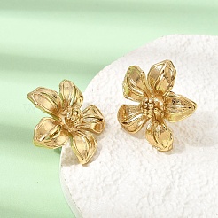 Boucles d'oreilles à tige en acier inoxydable 304 pour femmes&nbsp;SA-CBAF6AD-18G-D