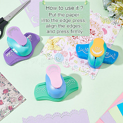 3 шт. 3 вида пластиковых мини-дыроколов для скрапбукинга и бумажных поделок DIY-GO0001-95