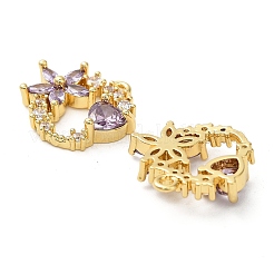 Латунные микро проложить кубического циркония подвески&nbsp;KK-B142-10G-01