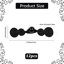 12 шт. пряжка из полиэфирной смолы для китайского торжественного платья&nbsp;DIY-CY0001-86A