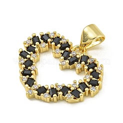 Подвески из кубического циркония с покрытием из латуни&nbsp;KK-U029-09G-02