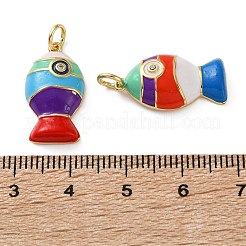 Pendenti in zirconi cubici trasparenti in micro pavè di ottone&nbsp;KK-D221-20G-01