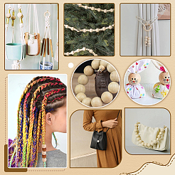 200 шт. 5 цвета деревянные европейские бусины-рондели WOOD-GA0001-96