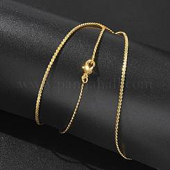 1.5 mm dicke Serpentinenketten aus Messing mit Gestellbeschichtung für Damen und Herren&nbsp;MAK-L044-12G