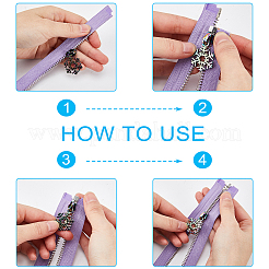 14 шт. Снежинка № 5 сменные бегунки из цинкового сплава для молнии FIND-GF0005-70A