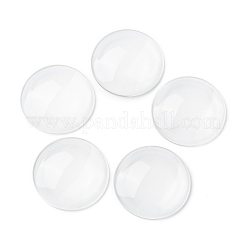 Прозрачные стеклянные кабошоны&nbsp;LS-GGLA-R026-45mm