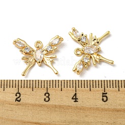 Pendentifs avec zircon cubiques à micro-pavés en laiton&nbsp;KK-H460-52G