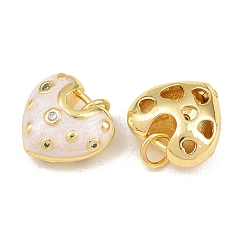 Latón micro pavimenta claro cubic zirconia encantos&nbsp;CU-CBAA571-12G