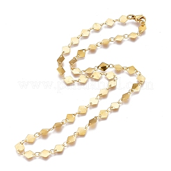 Ожерелья из звеньевой цепи из нержавеющей стали 304&nbsp;NJEW-L457-010G