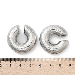 Orecchini a polsino a forma di C in acciaio inossidabile 304 per donna&nbsp;EJEW-M068-06P