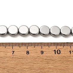 Fili di perline di ematite sintetica non magnetica elettrolitica&nbsp;G-L613-L01-01A