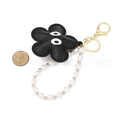 Брелки с подвеской из искусственной кожи с цветком&nbsp;KEYC-JKC01421
