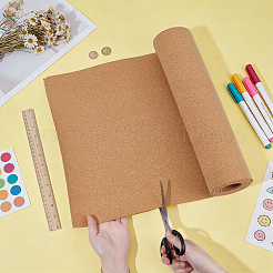 コルク断熱シート  コースター用  ランチョンマット  キッチン ダイニング ホール & DIY クラフト用品  長方形  バリーウッド  3000x400x2mm&nbsp;AJEW-WH0696-661B