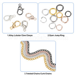 Kits de fabrication de colliers et de chaînes en fer à faire soi-même&nbsp;DIY-TA0013-17