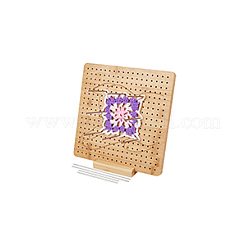 Квадратная деревянная доска для вязания крючком DIY-BC0013-59D