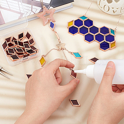 30 шт. цветной стеклянной мозаичной плитки DIY-OC0009-43C