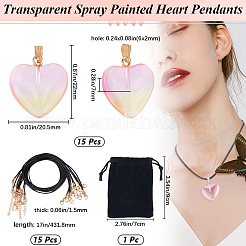 Наборы для изготовления подвесок на день святого валентина своими руками&nbsp;DIY-BBC0002-15B