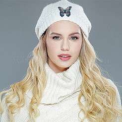 6 шт. 6-х цветные аппликации из полиэстера с вышивкой в виде бабочек PATC-HY0001-40