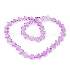 Chapelets de perles en verre transparent&nbsp;EGLA-C002-A03