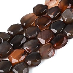 Brins de perles d'agate naturelle teintes et chauffées&nbsp;G-N359-15A-07
