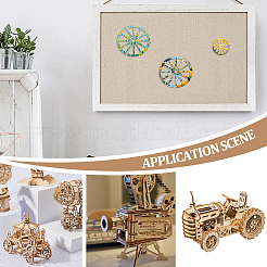 40 шт. 2 стиля незаконченных пустых деревянных подвесок в виде колес для художественной росписи HJEW-OC0001-44