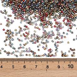 Матовые металлические цвета стеклянные цилиндрические бусины&nbsp;EGLA-K064-03