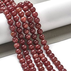 Природного кварца клубники нитей бисера G-L595-C03-02