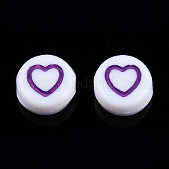 Белые непрозрачные акриловые бусины&nbsp;MACR-N008-41G