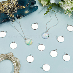 40 шт. подвеска-кабошон из нержавеющей стали 304&nbsp;STAS-BBC0008-44S