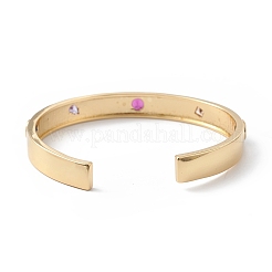 Браслеты из латуни с микропаве из кубического циркония BJEW-C034-02G