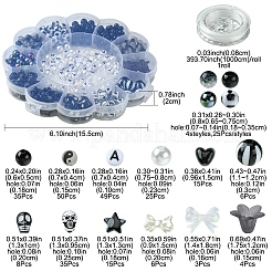 Наборы для изготовления браслетов из акрила и АБС-пластика с имитацией жемчуга своими руками DIY-FS0006-50