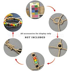ジュートコード  ジュートストリング  ジュートより糸  ジュエリー作りのための  ミックスカラー  2mm  10 m /ロール&nbsp;OCOR-PH0001-06