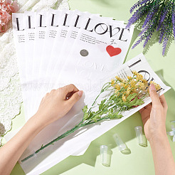 20 pièce de papier d'emballage pour bouquet de fleurs en plastique OPP&nbsp;DIY-TA0003-68A