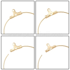 40 шт. 4 стиля крючков для сережек и фурнитуры для сережек-колец из нержавеющей стали 304 STAS-CJ0002-38