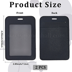 Пластиковый держатель для визитных карточек из ПВХ&nbsp;AJEW-WH20006-351A-01