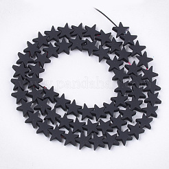 Окрашенного распылением немагнитных синтетических нитей гематита бусы G-T116-21-17