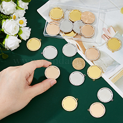 Aluminium-Anhänger Fassungen für Cabochons&nbsp;FIND-FH0017-17A