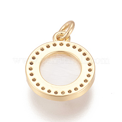 Ottone micro spianare pendenti zirconi&nbsp;ZIRC-L078-043G-NR