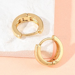 Латунные серьги обруча&nbsp;EJEW-A156-09A-G