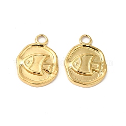 Pendentifs en acier inoxydable 304 avec placage ionique (IP)&nbsp;STAS-L268-022G