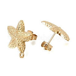 Boucles d'oreilles à tige en acier inoxydable 304&nbsp;X-STAS-D391-03C-G