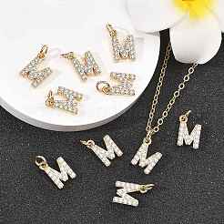 Pendentifs en laiton Shegrace avec micro-pavé de zircone cubique transparente&nbsp;XGRQ29963-394G-M