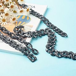 Окрашенные распылением пластиковые цепи и тросовые цепи ccb AJEW-JB01046