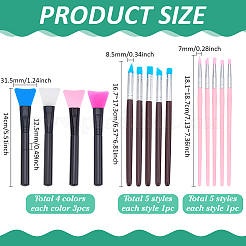 22шт силиконовая кисточка-аппликатор для маски для лица&nbsp;AJEW-PH0006-070