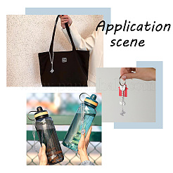 Буква a ~ z сплав микро паве кубический цирконий ручка чашки подвесные украшения HJEW-AB00409