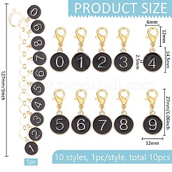 Nummer 0~9 der DIY-Strickwerkzeug-Sets&nbsp;HJEW-AB00660