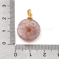 Natürliche Erdbeer-Quarz-Anhänger&nbsp;G-T151-01G