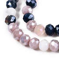 Стеклянные бусины с гальваническим покрытием &nbsp;GLAA-T023-B16-11