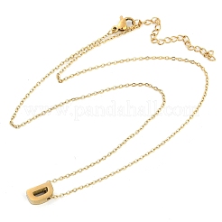 Ионное покрытие(ip) 304 нержавеющая сталь подвески ожерелья NJEW-R050-01G-04